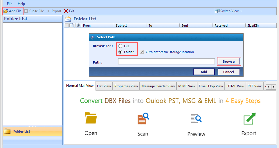dbx files to pst